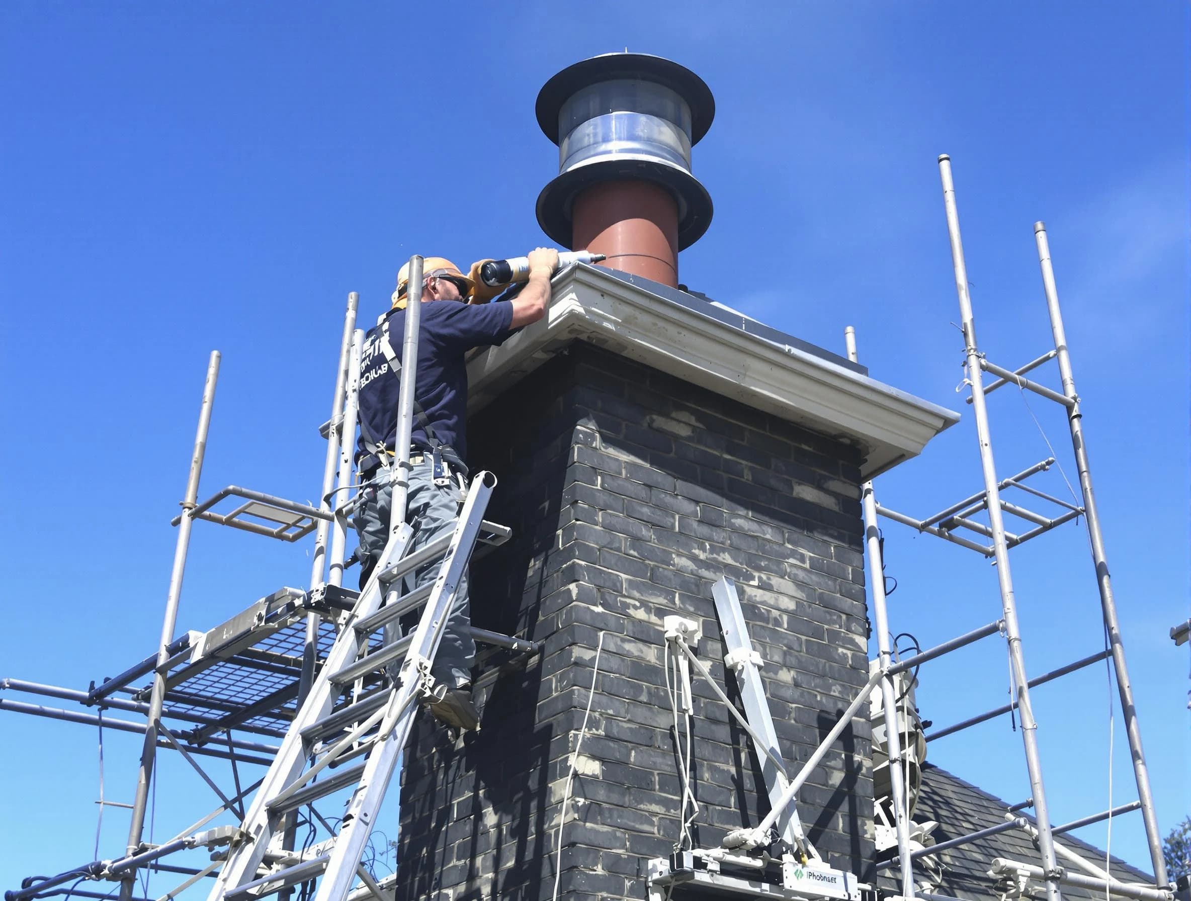 Sturdy chimney crown finished by Clanton Chimney Sweep in Clanton, AL