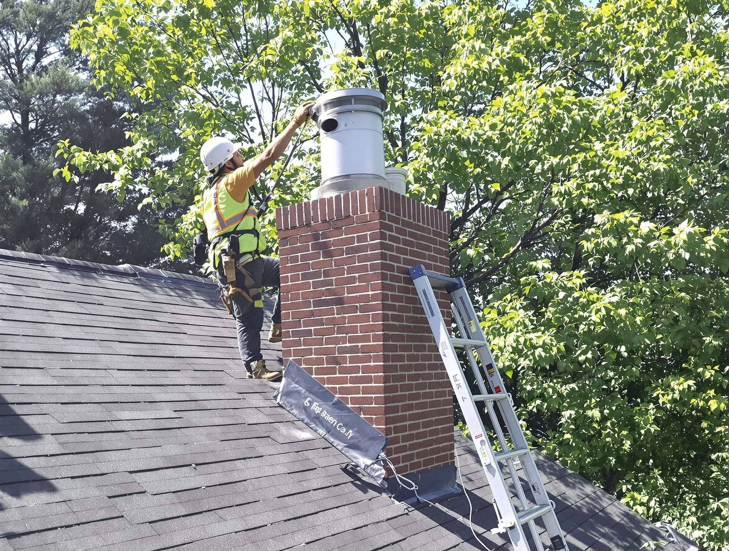 Chimney liner inspection by Clanton Chimney Sweep in Clanton, AL
