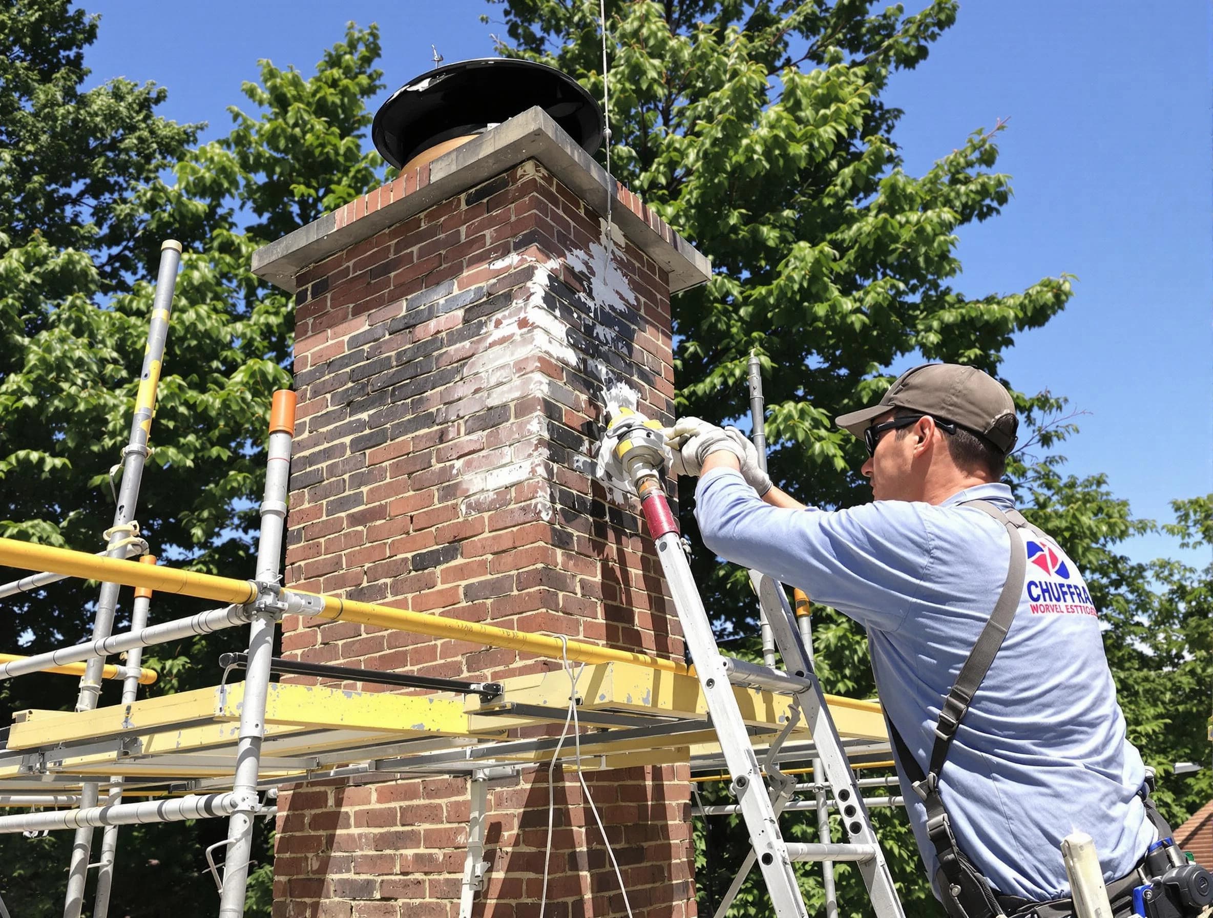 Structural chimney repair by Clanton Chimney Sweep in Clanton, AL
