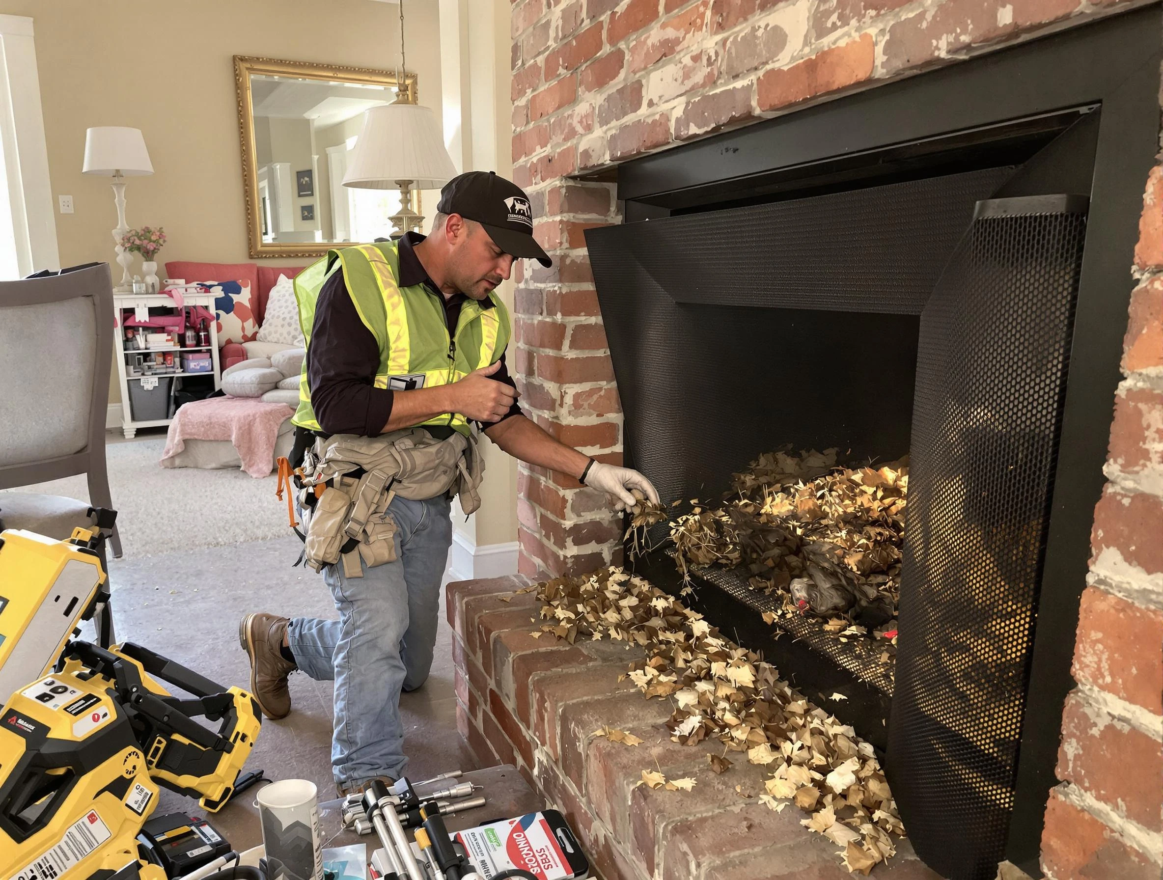 Safe screening installation by Clanton Chimney Sweep in Clanton, AL