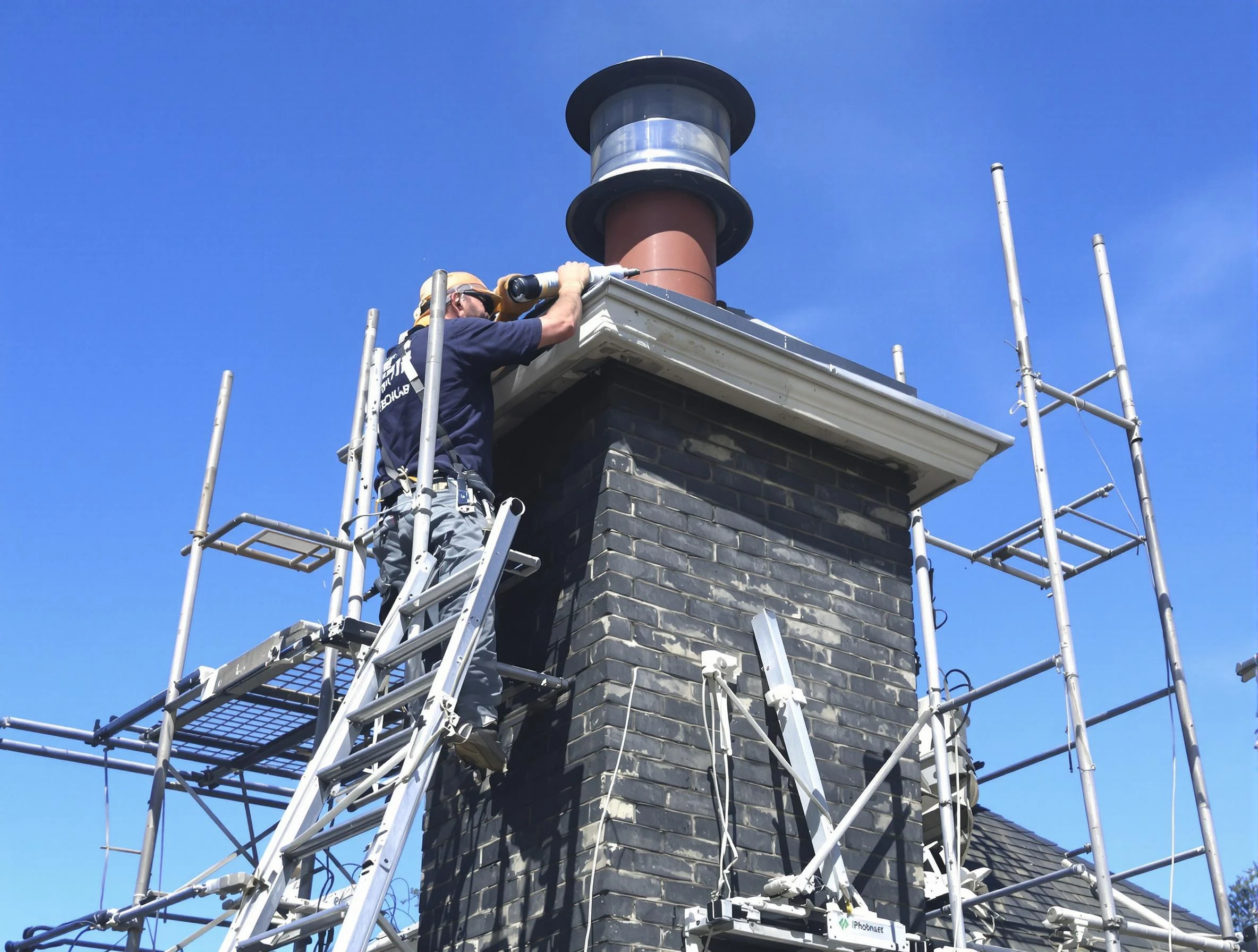 Sturdy chimney crown finished by Clanton Chimney Sweep in Clanton, AL